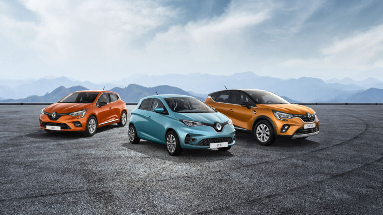 Tre stycken Renault Range